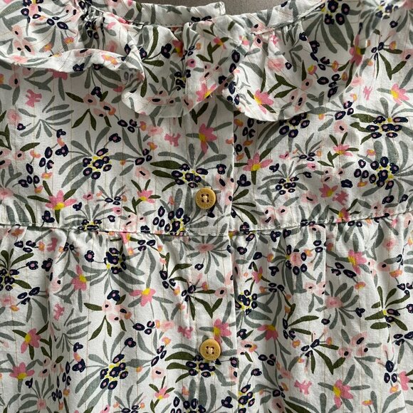 Long-Sleeved Floral Blouse - Picture 3 of 5